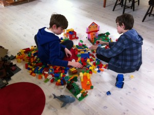 Boys and Duplo
